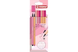 ‎STABILO STABILO - Premium-Filzstifte & Fineliner - Pen 68 & point 88 - Shades of Pink - 8er Pack