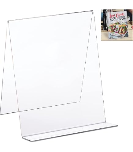 Supports à Livres Acrylique - Lot De 5 Présentoirs Transparents - Pour Bibliothèque Ou Exposition