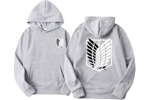 Satdflie Anime Attack on Titan Hoodie Levi Ackerman Frihetsvingar unisex tryck långa ärmar sweatshirt med huva