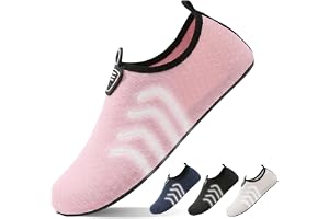 Water Shoes with Reflective, Beach Swim Shoes Lightweight Barefoot Aqua Quick Dry Breathable Swim for Women Men Surfing Runni