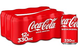 Coca-Cola Sabor Original - Refresco de cola - Pack de 12 Latas, 330 ml