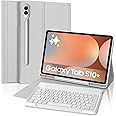 FOGARI Samsung Galaxy Tab S10 Plus/S9 Plus/S9 FE Plus 12.4'' Keyboard Case, Samsung Galaxy Tab S10+/S9+/S9FE+ 2024 Case Keyboard, UK QWERTY Layout Detachable Bluetooth, Grey