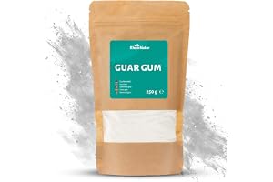 RheinNatur Guarkärnmjöl 250g - Guarkärnmjölpulver som ett naturligt stabiliseringsmedel för glass, soppor, såser - Växtbaserat bindemedel och förtjockningsmedel - Smaklös och vegansk