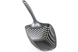 Kerafactum Paletta per gelato Paletta per cubetti di ghiaccio Crash Paletta per cubetti di ghiaccio perforata al laser perfetta per cubetti di ghiaccio | Paletta per patatine fritte manico lungo