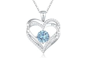 CDE Collane da donna Cuore in Argento Sterling 925, Gioielli Donna Regalo Amore per Lei, Regalo Moglie Festa della Mamma Compleanno Anniversario Regalo di Natale Valentin's Day Regalo di laurea