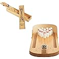 Trinkets & More -Miniature Bowling Tabletop Game Mikado Sticks Game|Desktop Office Indoor Games|Corporate Training & Workshop|Stress Relief For Adults & Kids (Bowling + Mikado)|Pack of 1