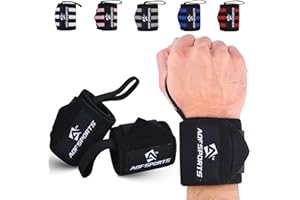 ‎AQF AQF Handgelenk Bandagen Fitness, 45cm Gym Bandage Handgelenk, Handgelenkstütze Bandagen Krafttraining, Bodybuilding Handgelenkbandage, Powerlifting Wrist Wrap Für Herren & Damen