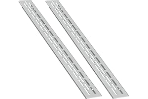 sossai® ventilationsgaller i aluminium - Alucratis (2 stycke) | Rektangulär - mått: 37,5 x 2,4 cm