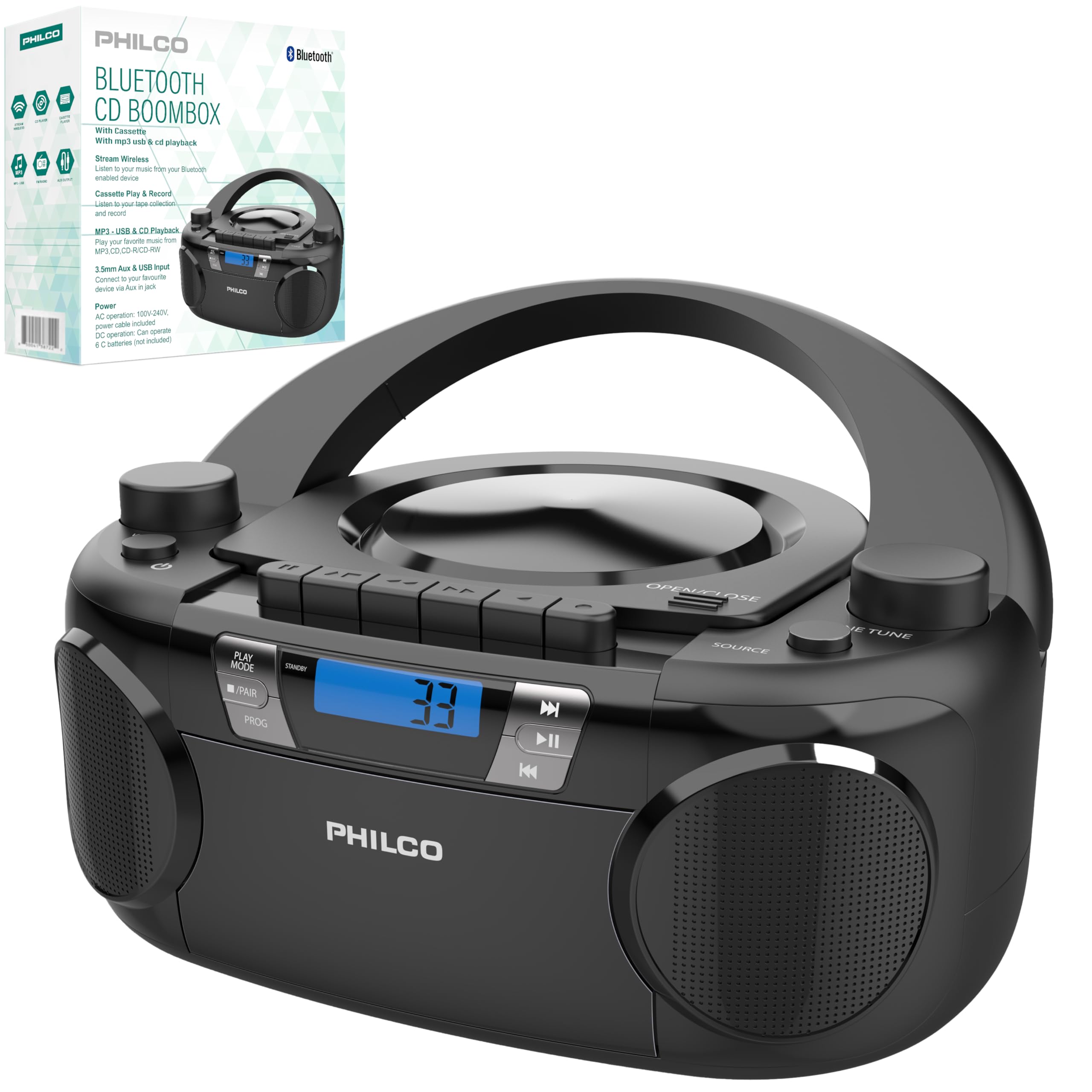Philco Bluetooth CD Boombox Review Ultimate Retro Music Experience
