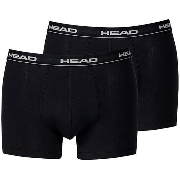 Boxer Homme HEAD - Lot De 12 - 95% Coton, 5% élasthanne - Taille élastique Confortable - Poids 155 G/m²