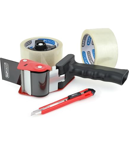 Nastro Adesivo Deco Express - Pacco Da 12 Rotoli Mix (Marrone, Trasparente, Fragile) - Foto 4