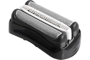 OJJWGEYU Series 3 Scherkopf 32B Ersatzrasierkopf Kompatibel mit Series 3 Männer Rasierer Scherkopf Rasierkopf Ersatz für Series 3 3000s, 3010s,3040s,350cc, 300s, 310s(32B Schwarz)