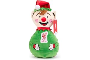 Zappi Co Liverpool FC Elf Plush Toy – Squishy cuddly Christmas Elf shelf buddy decoration (25cm height) Festive decor, stocking fillers for supporters of The Reds