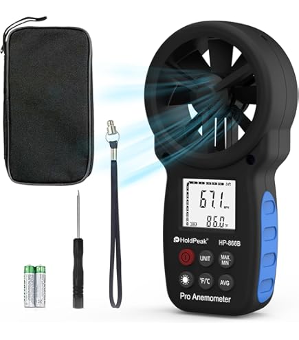 Anemometro Digitale Con Sensore A Ventola - Foto 7