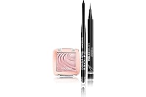 Deborah Milano - Set Makeup Matita Occhi 24 Ore Automatica Waterproof 01 Black, Ombretto Color Lovers 02 Delicate Rose, Cremoso Long Lasting, e Penna Eyeliner 24 Ore Extra Mat, Lunga Tenuta