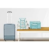 Market Gate Baby Luxury 6-Piece Suitcase Organizer Travel, Hospital Bag (Blue)