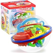 Hpbaggy Labyrinthe Balle 3D 150 Niveaux – Boule Puzzle Sphérique Défi Cérébral – Cadeau Enfant & Adulte