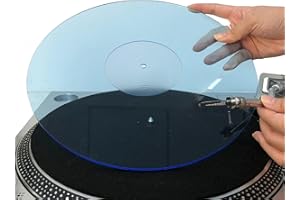 M MSDEE Turntable Slipmat for Vinyl LP Record Player 12" Acrylic Slipmat, Anti Static Mats Turntable, Improve Bass and Sound Quality, Anti Vibration Platter Mat, DJ Slipmats