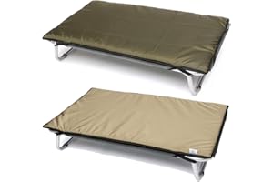 Leopet Materassino COPRIBRANDINA in Tessuto Waterproof con Elastici AI Bordi, Materassino Doubleface per Cani (75X115 cm, Verde - Beige)