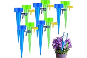 HELOVGE 20 Pièces Irrigation Goutte à Goutte Kit,Arroseur Automatique Plantes,Irrigation Goutte à Goutte Bouteille,Arrosages Automatiques Réglables,Arroseurs Automatiques Plantes Irrigation Système