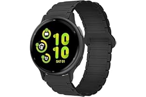 Blueshaweu 18 mm 20 mm 22 mm silicona totalmente magnética ajustable correa de reloj compatible con Garmin Vivoactive 5/4/4s/3,Venu 3/3s/2/2s/2 Plus/SQ/SQ 2/,Forerunner 55/255/255s/265/265s