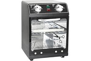 Henlivy Esterilizador de alta temperatura, máximo 220 °C, con control de temperatura y temporizador, para peluquería, spa, salón de uñas, esterilizador de herramientas