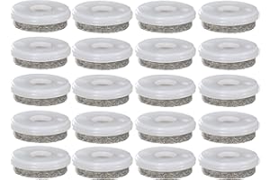 QuickClick VAS174 Furniture Felt Pads Ultra Soft Insert, Diameter 30 mm, Natural Plastic, Contents: 20 Pieces, Einsatz ø 30mm, Set of 20