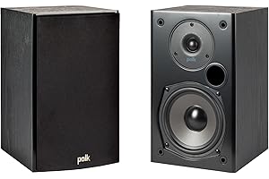 Polk Audio T15 - Altavoce con Woofer bi-laminado de fibra 5.25", color negro