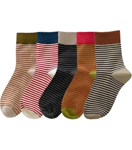 3 PAIA) Calze donna lunghe al ginocchio, rigate multicolore, elasticizzate, in pregiatissimo 3 PAIA) Calze donna lunghe al ginocchio, rigate multicolore, elasticizzate, in pregiatissimo