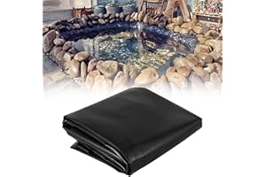 WMYYLX Pellicola per laghetto in HDPE di alta qualità, 0,2 mm, taglio nero, resistente ai raggi UV e alle intemperie, per laghetti, fontane, giardini acquatici (3 x 4 m)