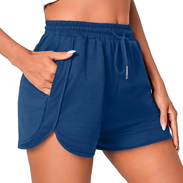 Leversic Femme Bermudas Court Été Shorts Sport Cordon Élastique Poches - Yoga Fitness S-XXL