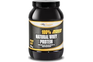 MY SUPPS MySupps- 100% Natural Whey Protein, hochbioverfügbares Whey, 76g Eiweiß auf 100g + Vitamin B6, BCAA & Mineralien Matrix, Ohne Zusätze-Ohne Süßstoffe, Super Löslich, Made in Germany- 750g Pulver