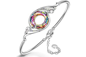 Kate Lynn Mother's Day Gifts for Women Bracelet Crystal Bangle Bracelets for Mum Her Women Sister Wife Girlfriend Birthday Gifts Ladies Personalised Jewellery Box Packaging