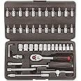 Force 2462 Socket Combination Set DIY Repair Tool Kit (Blue, 46-Pieces)