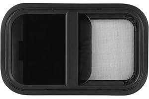 EJOYOUS Camper Fenster mit Fliegengitter, Caravan Seitenfenster Push Up Ausstellfenster Insektenschutz Sonnenschutz Fliegengitter Wohnwagenfenster, für RV Wohnwagen Wohnmobil Caravan