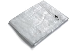 Telone in tessuto etm per esterni, giardino, rimorchio UVM. / resistente agli agenti atmosferici, ai raggi UV e impermeabile, bianco trasparente, 6x10 m - 140g/m²