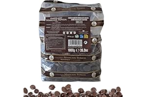 CHOCOLATES MARCOS TONDA Pepitas De Chocolate Marcos Tonda - Pepitas Chocolate | Chocolate Negro 70% | Chocolates Originales Para Regalar | Chips De Chocolate 1000g | Desde 1793