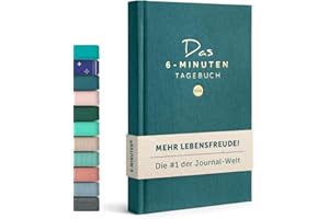 URBESTSELF 6-Minuten Tagebuch für Erwachsene (Das Original) - Dankbarkeitstagebuch, Wissenschaftlich Fundiertes Journal Buch - Achtsamkeitstagebuch für Mehr Resilienz & Selbstliebe