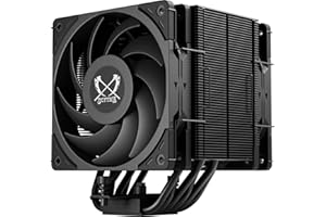 Scythe Mugen 6 Dual Fan Black Edition CPU Air Cooler, Intel LGA1700, LGA1151, AMD AM5, AM4 Support,120mm, Single Tower, Aluminium Top Cover (Mugen 6 Dual Fan Black Edition)