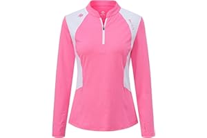 MoFiz Polo Donna Manica Lunga Camicia da Lavoro Golf Tennis Sport Top