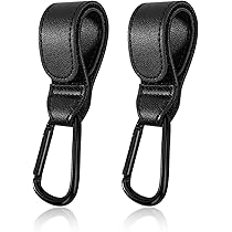 4-tlg. Kinderwagen Haken Set - Braun Mit 20kg Tragkraft Für Taschen