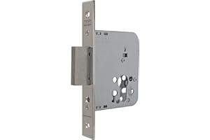Tesa Assa Abloy Cerradura de Embutir para Puertas de Madera, Niquelado