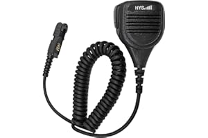 HYS Micrófono de altavoz remoto compatible con Motorola Multi-Pin Radio DP2000 DP2400 DP2600 DP3441 DEP550 XPR3300 MTP3250 XiR P6600, micrófono de hombro con conector de 3.5