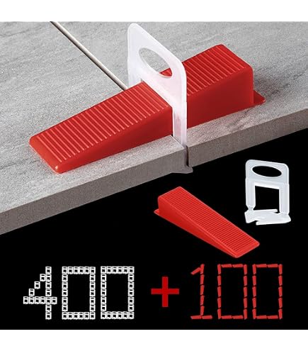 Lvjkes 200 Pezzi Distanziatori per piastrelle, 3mm Livellamento piastrelle per piastrelle, Livellamento preciso, Maggiore efficienza, Per spessori di piastrelle da 3 a 15 mm (3mm