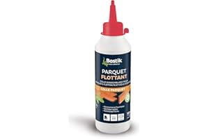 Bostik - Colle Vinylique Parquet Flottant - Collage de Parquets et Sols Stratifiés en Pose Flottante - Résistant à l'humidité - Prise rapide - Biberon 500 ml