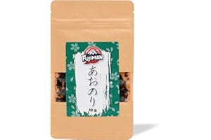 ‎1MAL1JAPAN FUJIMAN Aonori | 100% grüner Seetang, feine Algenflocken | intensiver Geschmack - Topping für Okonomiyaki, Tempura & Yakisoba | vegan, ohne Geschmacksverstärker (1 x 10 g)