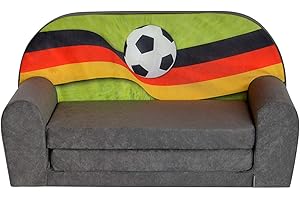 ‎FORTISLINE FORTISLINE – Kindersofa Mini ausklappbar 40x78x45cm - Kindersofa für Kinder 2in1 - Kindercouch ausklappbar - Schlafcouch aus Schaumstoff - Abnehmbarer Bezug - Viele Motive