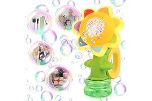 Apritsce Seifenblasenmaschine, Automatische Blasenmacher, Seifenblasenpistole für Kinder Outdoor Garten Spielzeug, Bubble Machine für Hochzeit Geburtstag Party