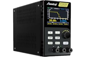 Abestop ATS6155 Labornetzteil 60V/5A/150W DC Labornetzgerät, Lüfterlose Design Stromversorgungen Unterstützung der Bearbeitung und Ausgabe von Listenwellenformen 2,8-Zoll-TFT-Anzeige