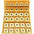 30PCS CNMG 431 + WNMG 431 + TNMG 331 CNC Lathe Indexable Solid Carbide Turning Insert Blade For Lathe Turning Tool Holder……